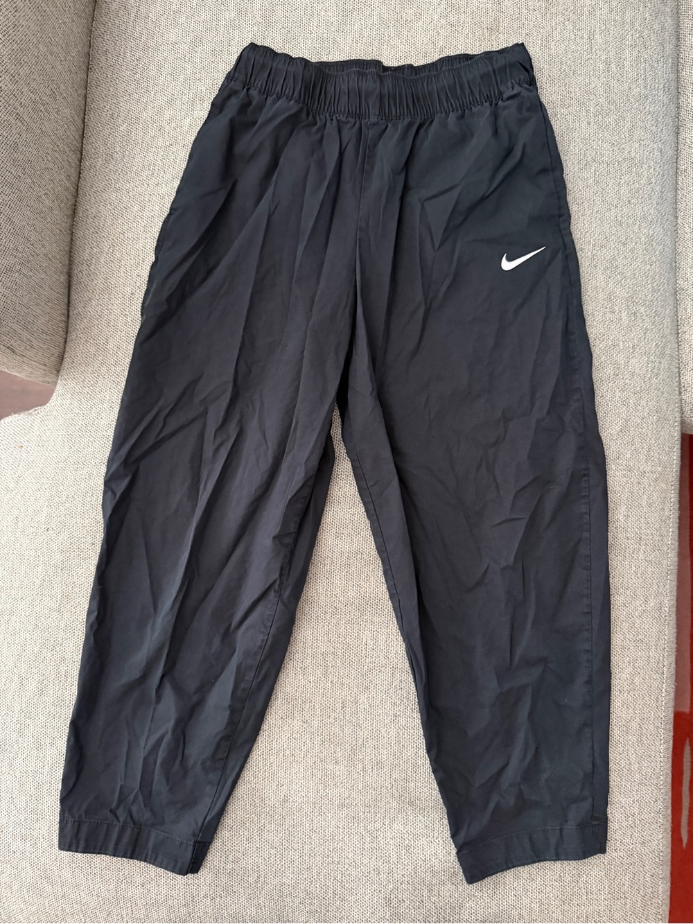 Nike Black Lightweight Jogger Pants with Swoosh